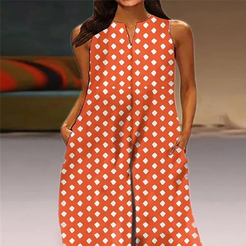 Polka Dot Wide Leg Retro Hemp Print Romper Jumpsuit