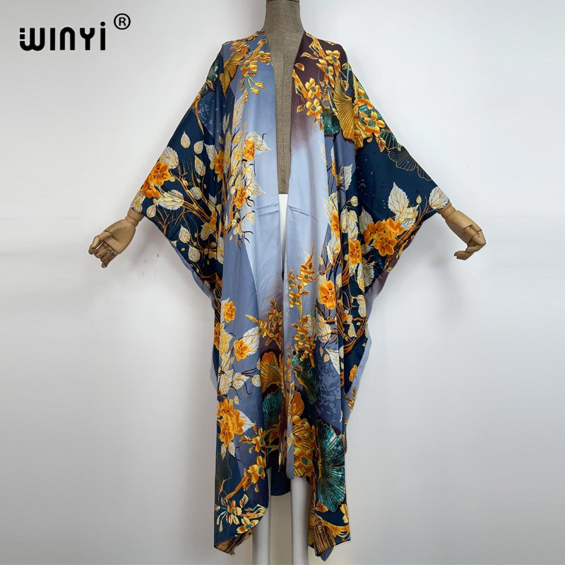 Silky Bohemian Maxi Cardigan Kimono