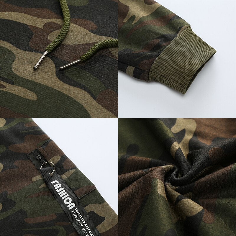 Men's "King" Camouflage Hooded Sweatsuit