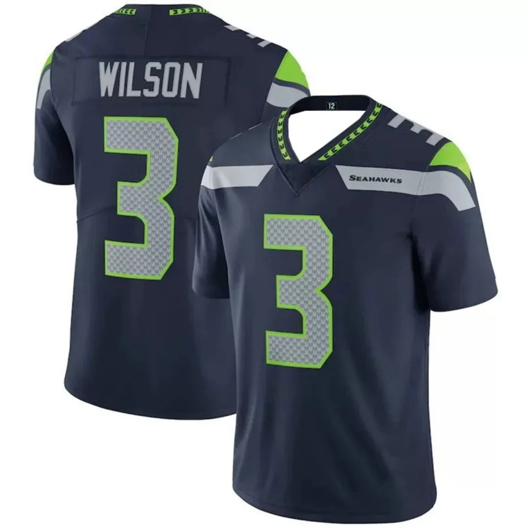 Unisex#3 Russell Wilson/DK Metcalf Seattle Seahawks Football Jersey