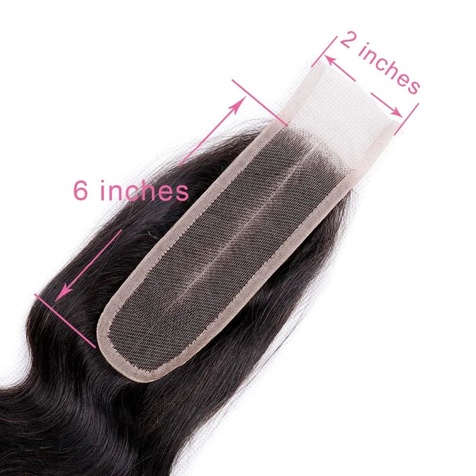 Brazilian Remy Swiss HD Transparent Lace Straight/Body Wave Deep Middle Part 100% Human Hair Closure