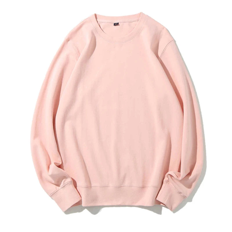 Men's Customized Personalized Logo O-Neck Long Sleeve Sweatshirt to 3X Big & Tall