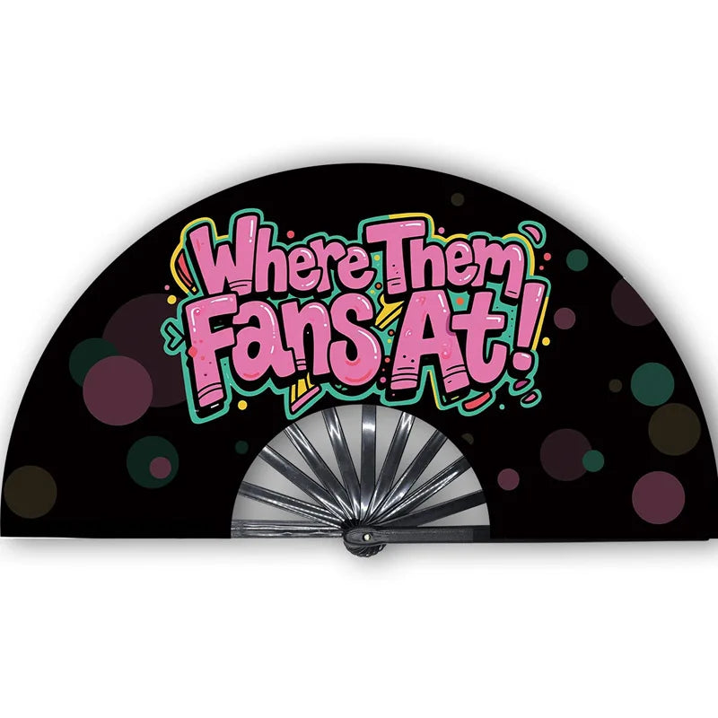 Western Rodeo Wooden Bamboo Hand Fan