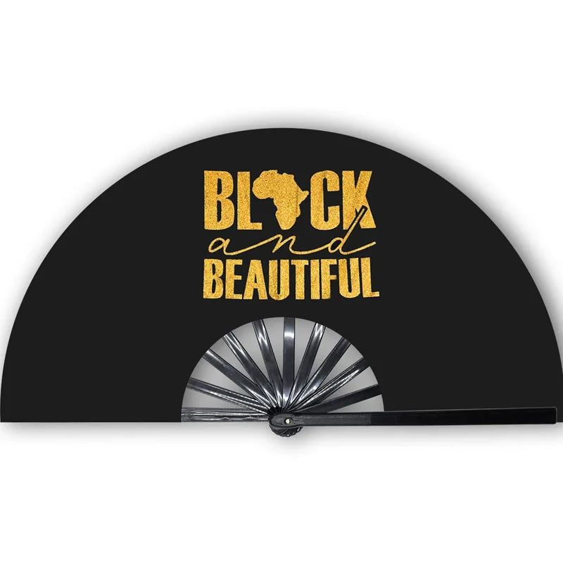 Western Rodeo Wooden Bamboo Hand Fan