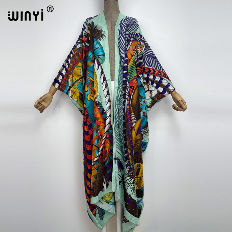 Silky Bohemian Maxi Cardigan Kimono