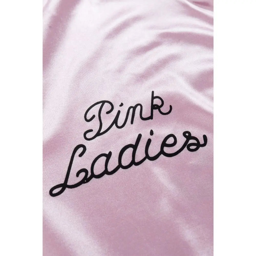 Satin Vintage "Pink Ladies" Grease Movie Women's Cosplay Costume  Jacket to 3X Plus Size