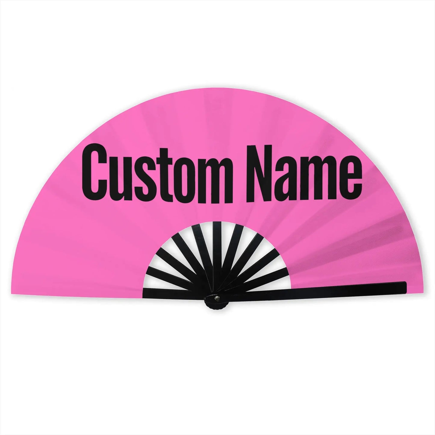 Customized Personalized Design Text Foldable Rodeo Fan
