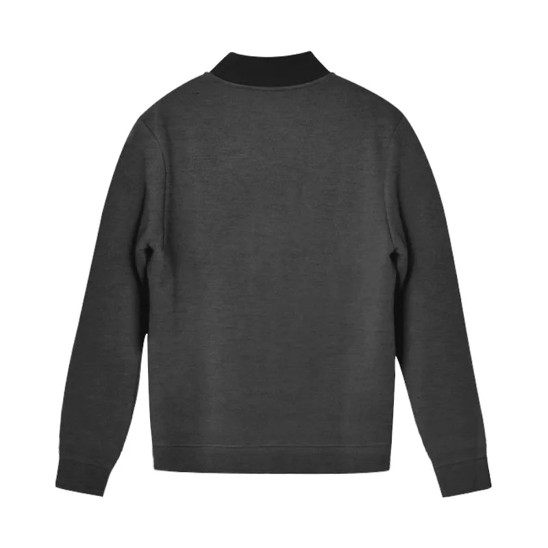 Men's O-Neck Colorblock Bomber Sweat Jacket + Drawstring Jogger Sweatpants Tracksuit