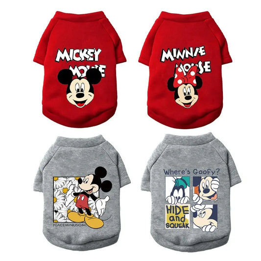 Disney Characters Print Dog Hoodie Onesies