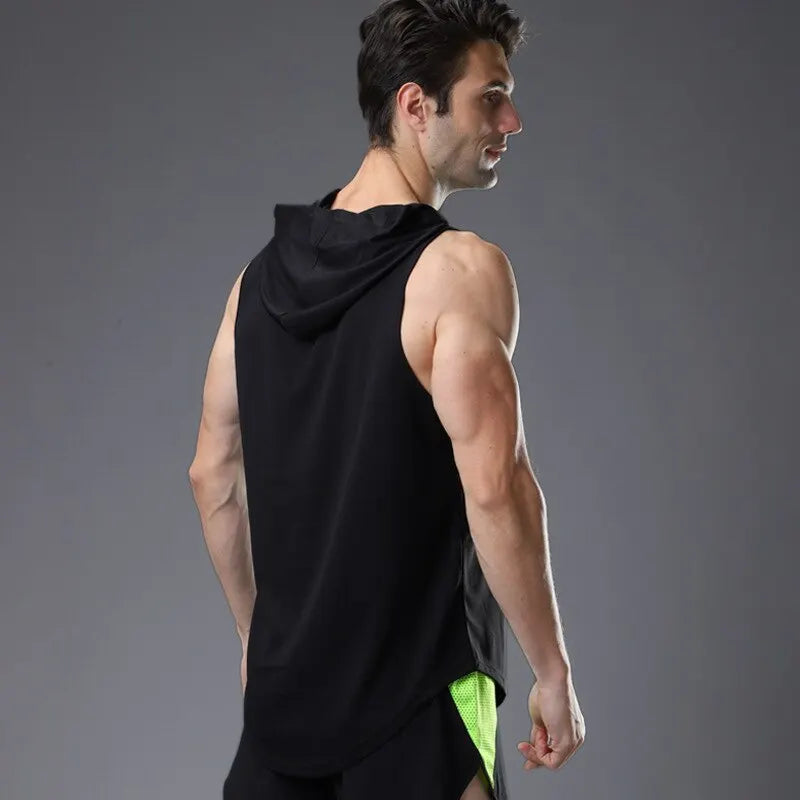 Hooded Fitness  Men's Tank Top