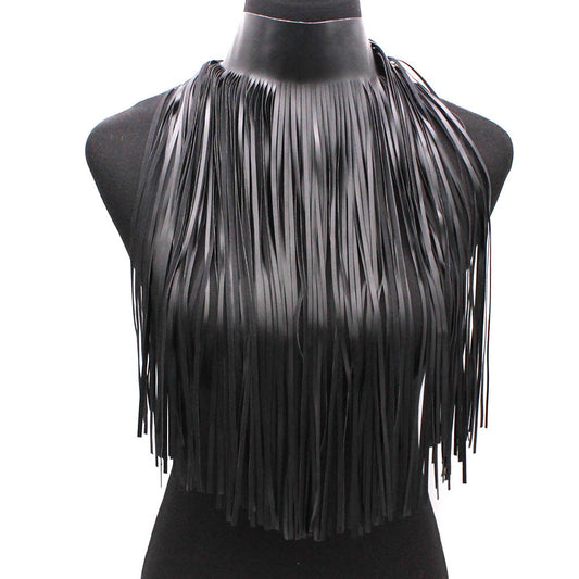 Tassel Fringe Design Leather Body Necklace