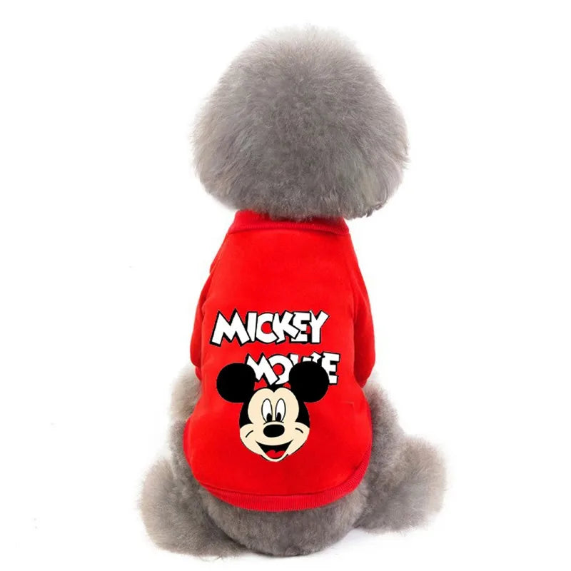 Disney Characters Print Dog Hoodie Onesies