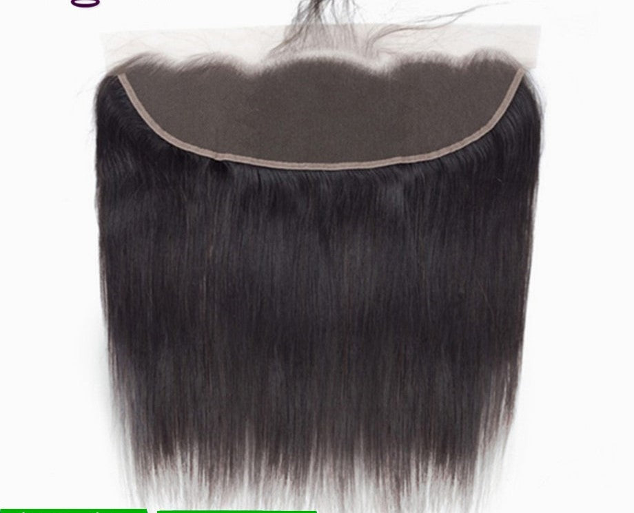 Brazilian Straight HD Transparent 13x4 Lace Frontal 100% Human Hair Ear-To-Ear Lace Remy Free Part Closure