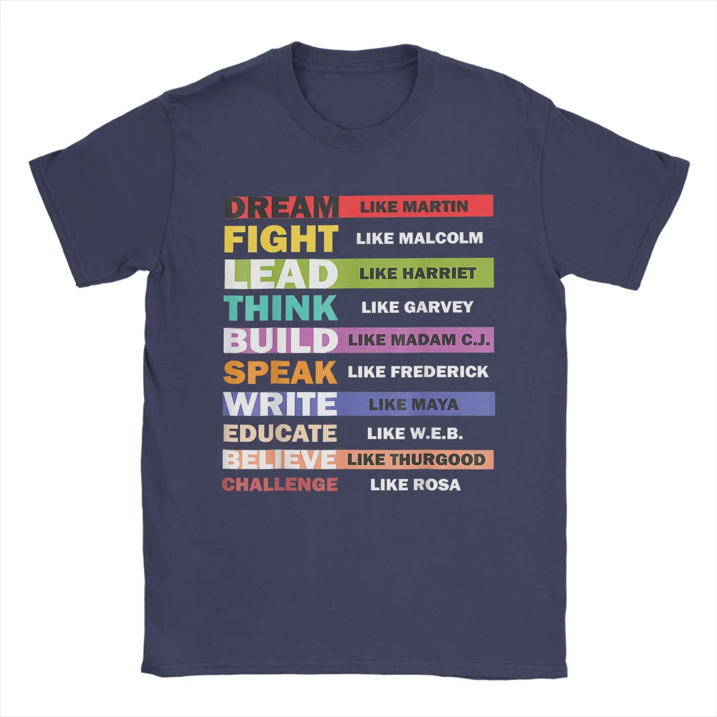 Men's Black Lives Matters Leaders Black History Month Cotton T-Shirt