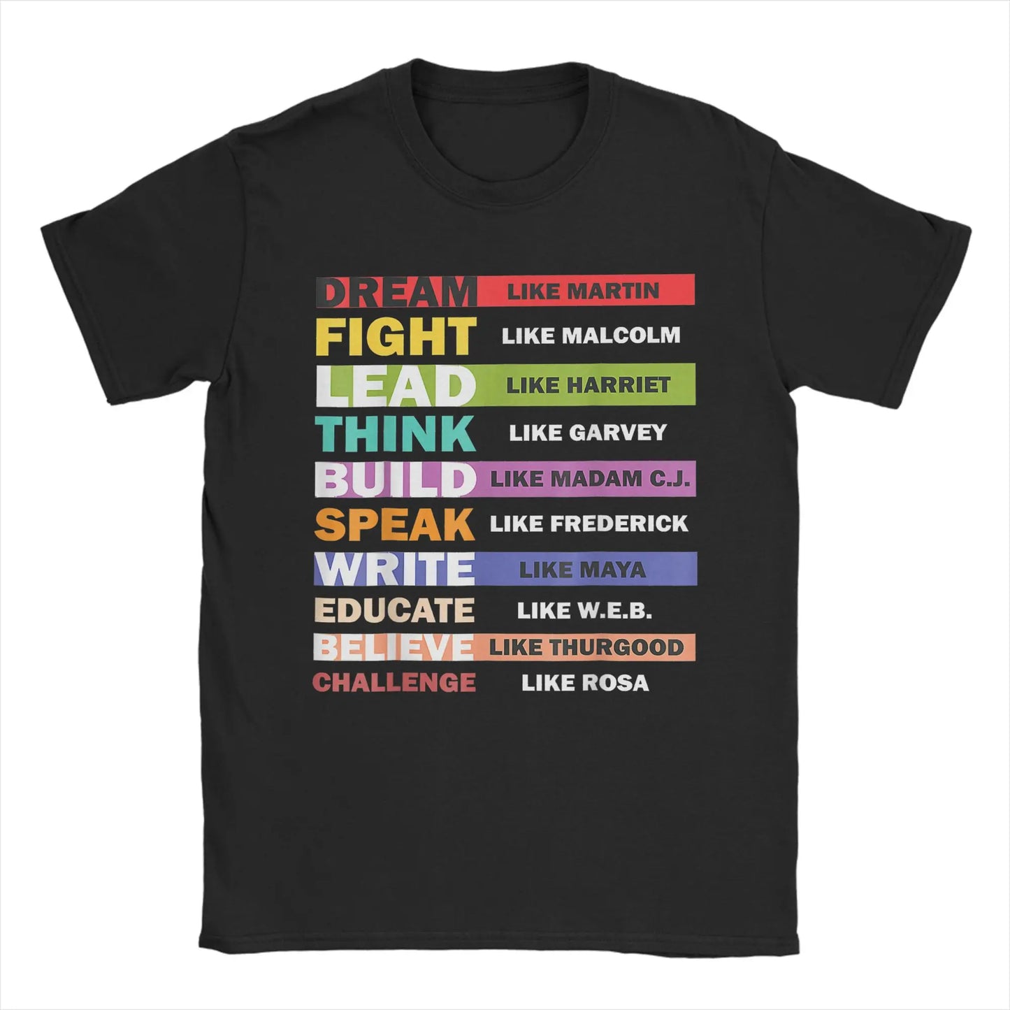 Men's Black Lives Matters Leaders Black History Month Cotton T-Shirt