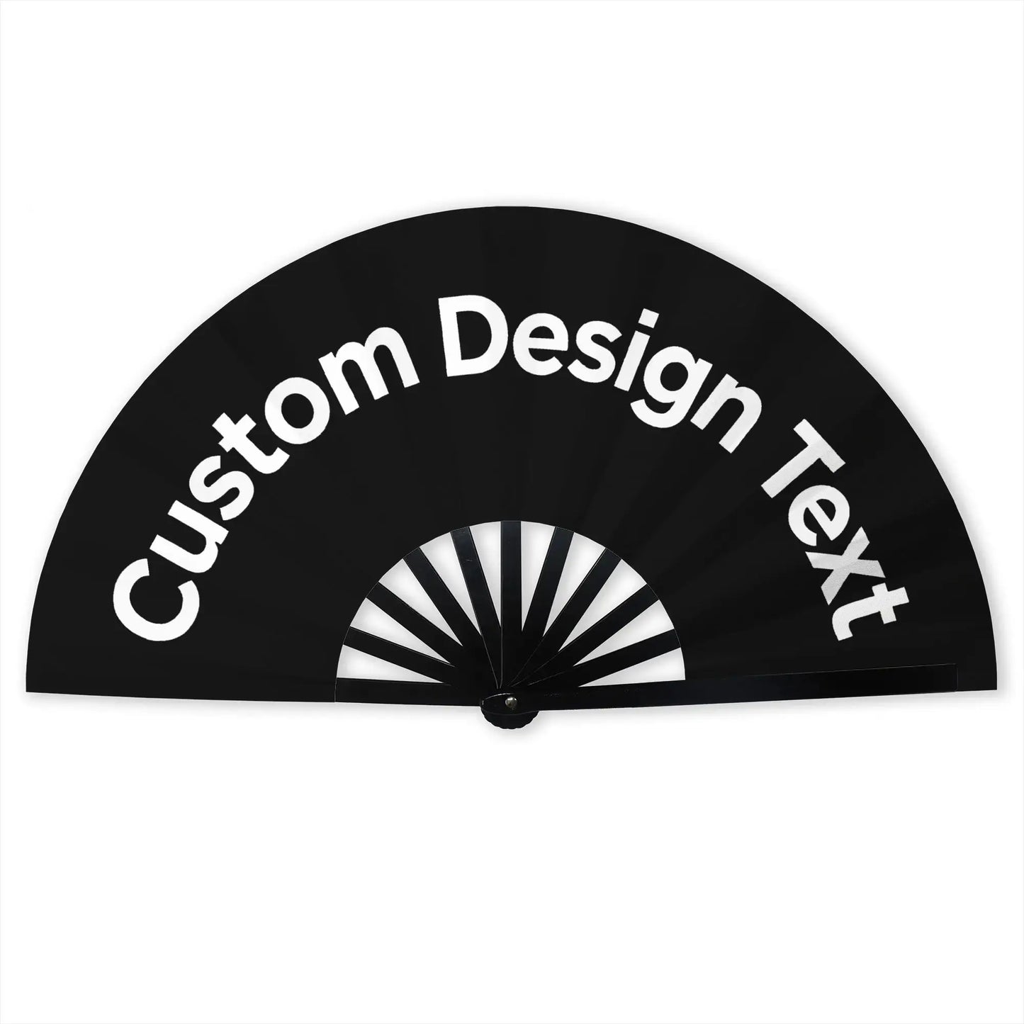 Customized Personalized Design Text Foldable Rodeo Fan
