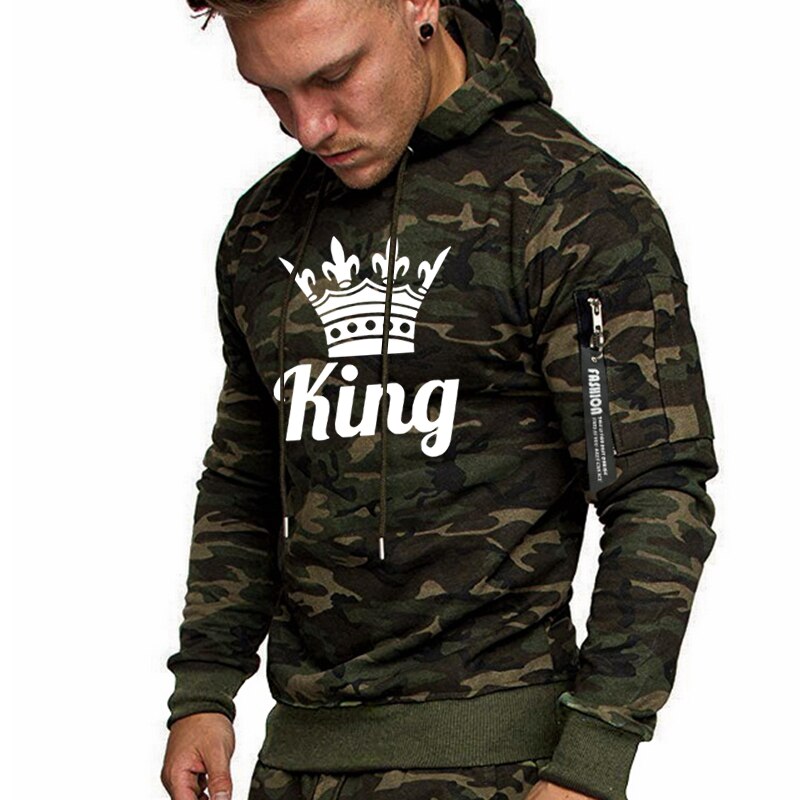 Men's "King" Camouflage Hooded Sweatsuit