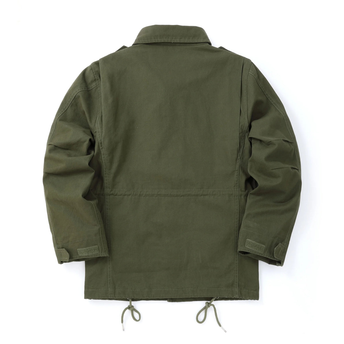 Men's Vintage Army Green Amekaji Camo Military Cargo Multi-Pocketed Jacket