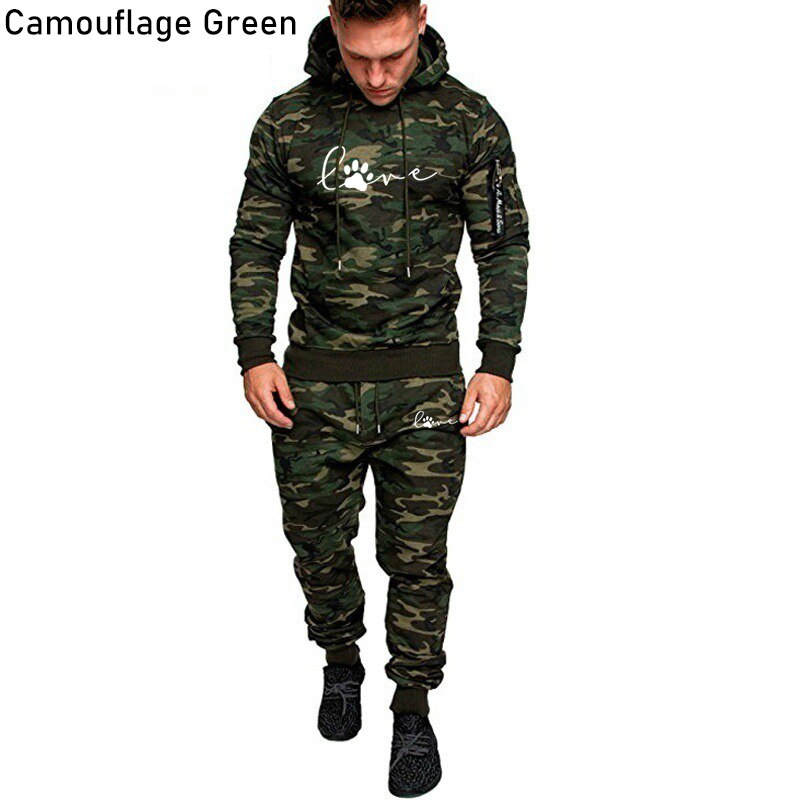 Men's "King" Camouflage Hooded Sweatsuit