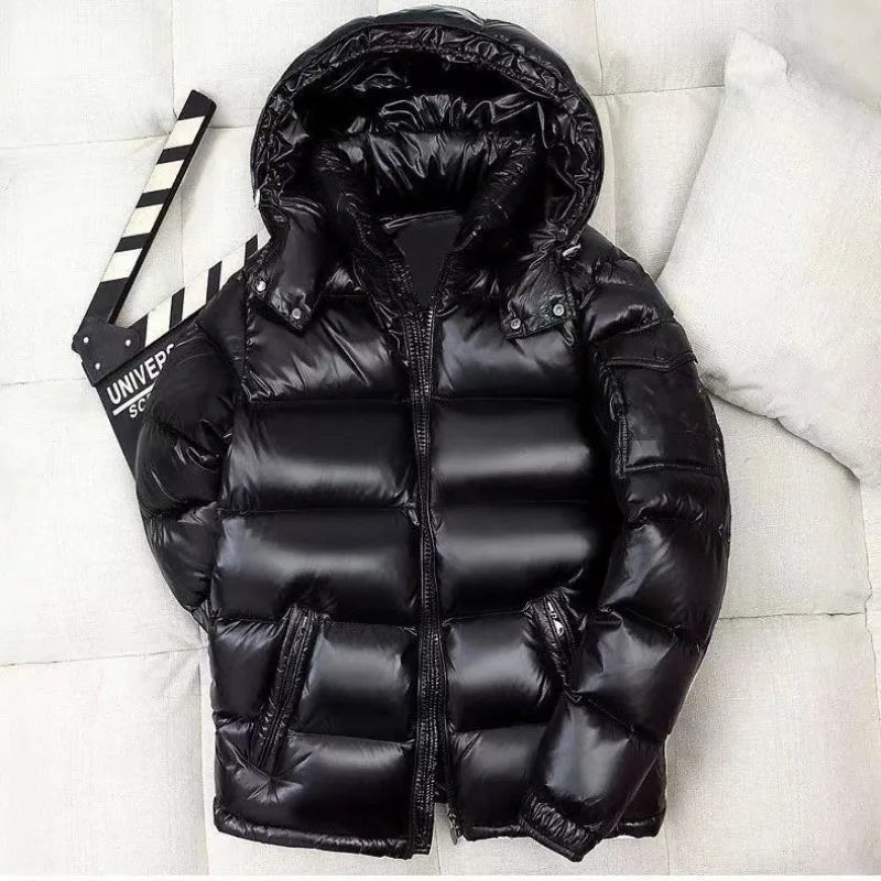 Men's Hooded Puffer Thermal Down Jacket