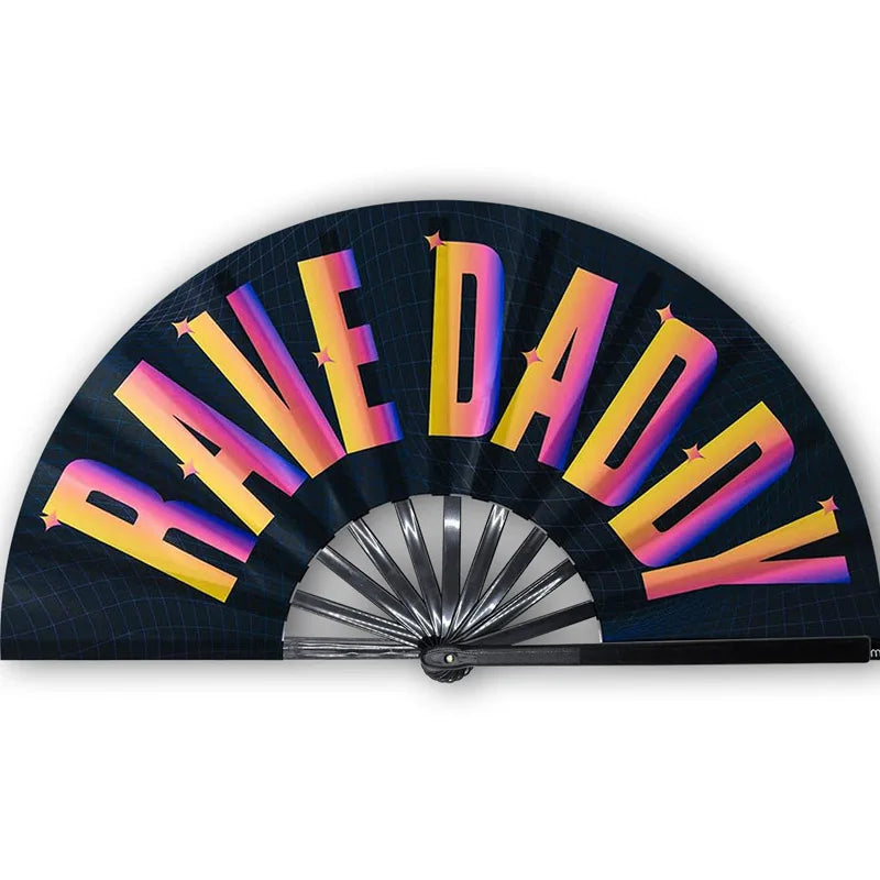 Western Rodeo Wooden Bamboo Hand Fan