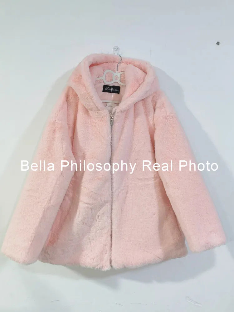 Sweet Pink Furry Jacket