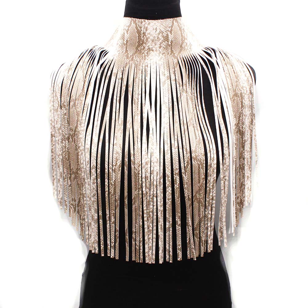 Tassel Fringe Design Leather Body Necklace