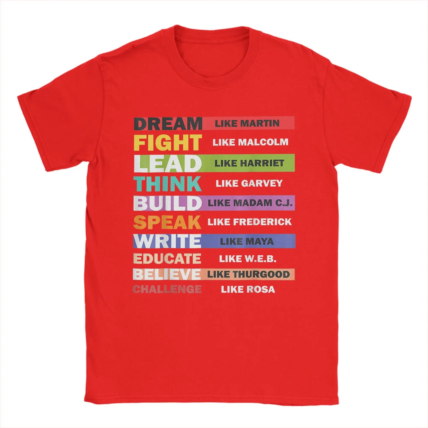 Men's Black Lives Matters Leaders Black History Month Cotton T-Shirt