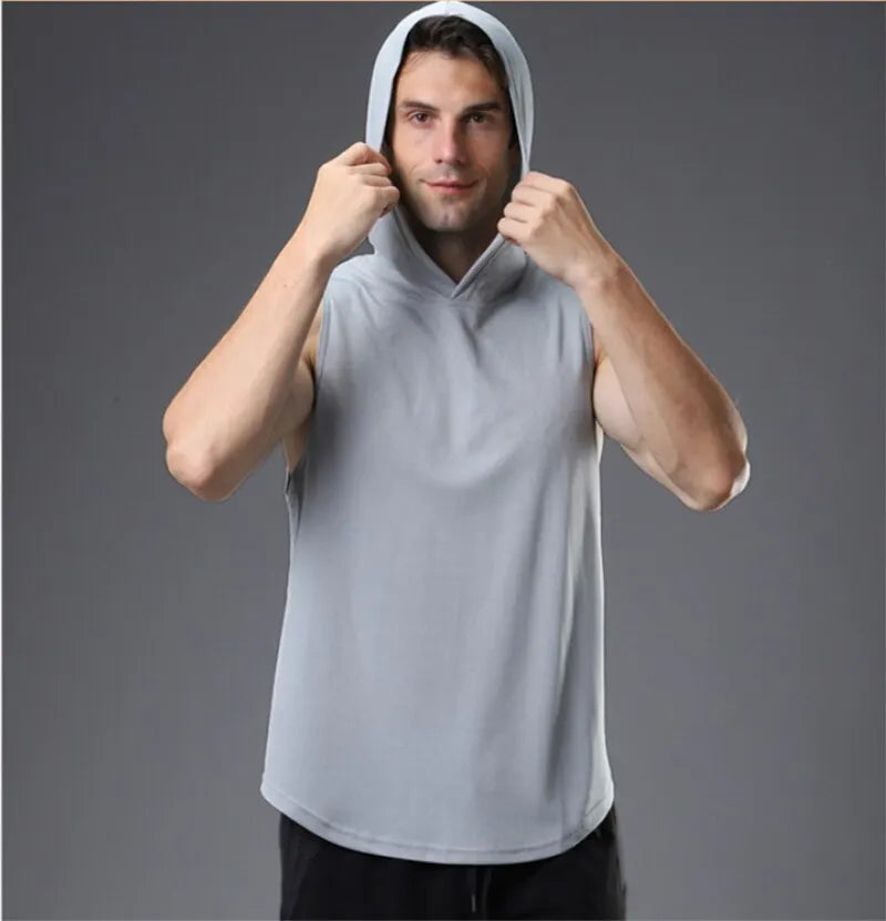 Hooded Fitness  Men's Tank Top