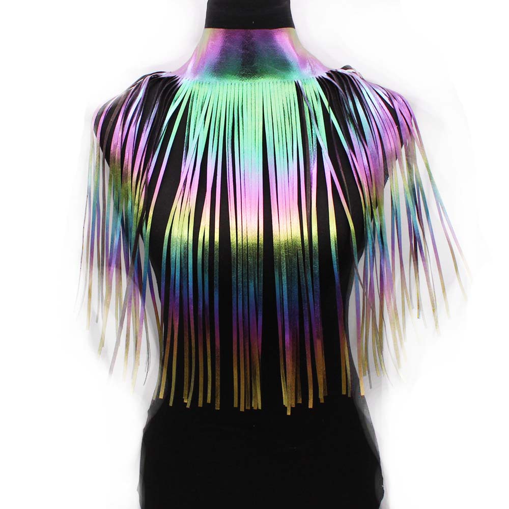 Tassel Fringe Design Leather Body Necklace