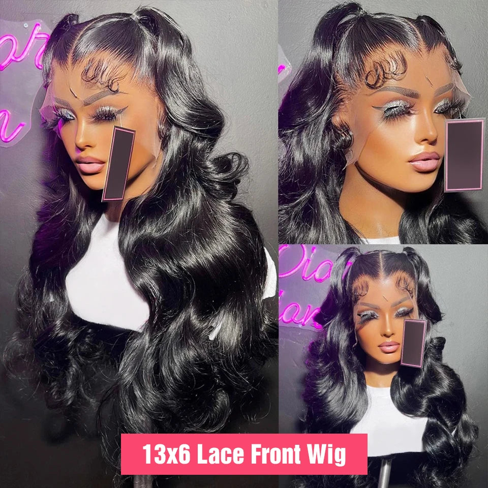 13×6/6×4 HD Lace Frontal Glueless 100% Human Hair Ready-to-Wear Pre-Plucked Brazilian Body Wave Pre-Cut 180%/200% Density Wigs