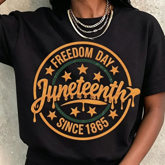Juneteenth 1865 Freedom Day Since 1865 T-Shirt to 3X Plus Size
