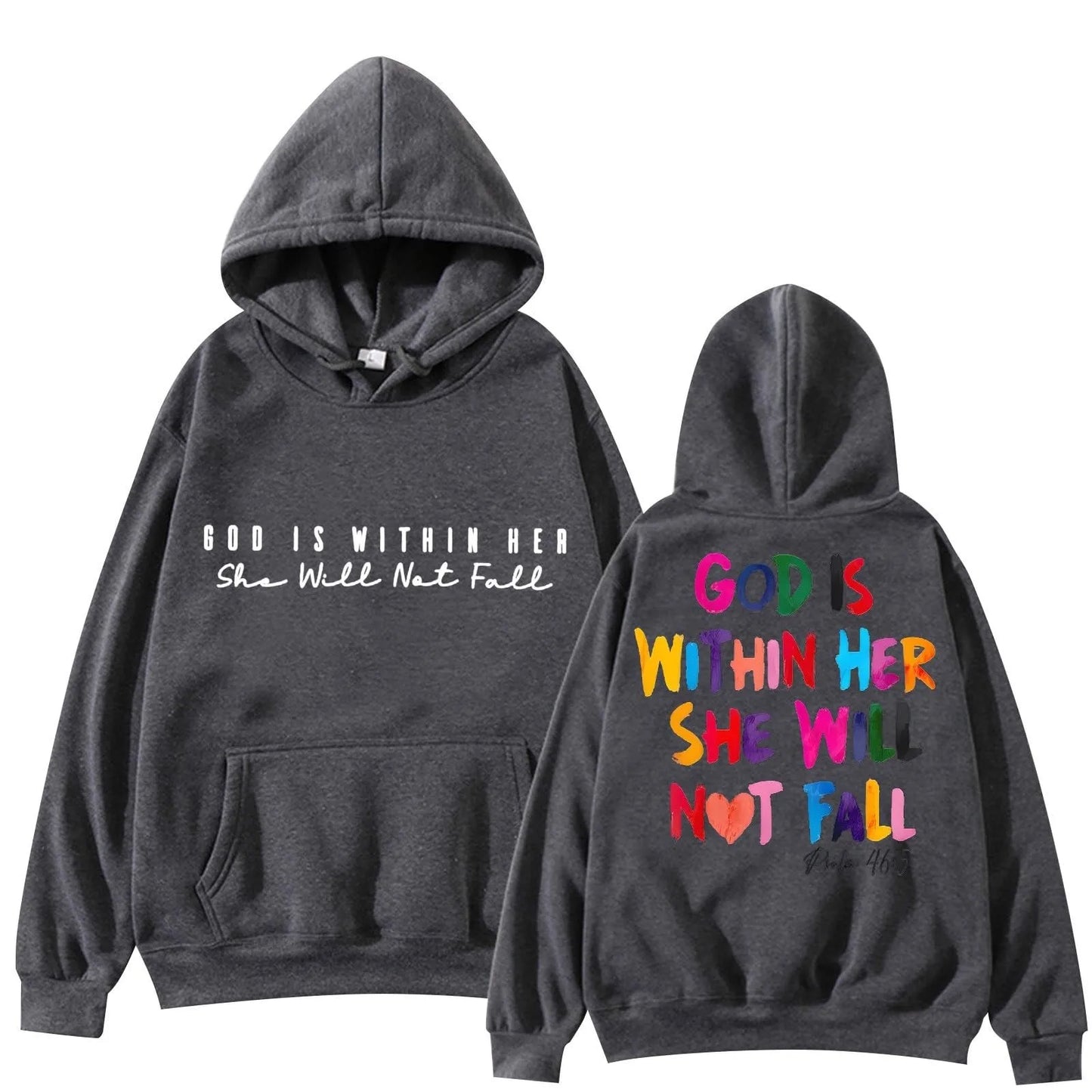 "God Is Within Her She Will Not Fail" Women's Pullover Hoodie Sweatshirt