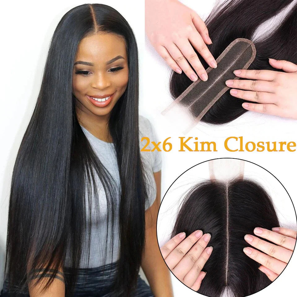 Brazilian Remy Swiss HD Transparent Lace Straight/Body Wave Deep Middle Part 100% Human Hair Closure