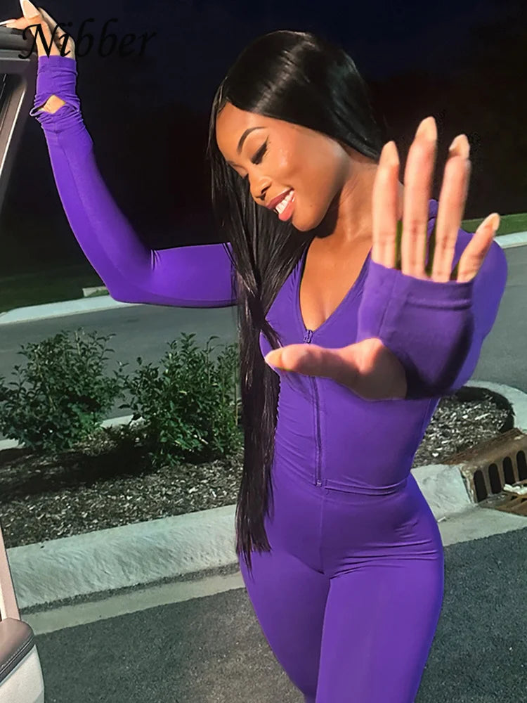 Bodycon Solid Color Women's Crop Zipper Fitness Hoodie Jacket + Workout Leggings Skin Tight Tracksuit