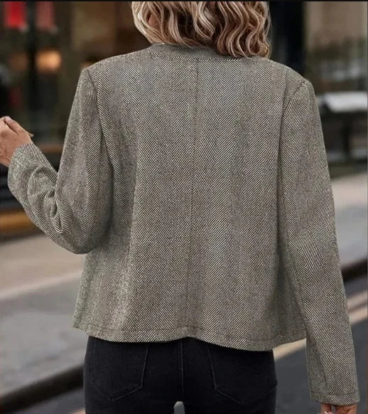 European and American popular style, unique women's coat, beautiful temperament, Korean style early autumn and winter wear, shor