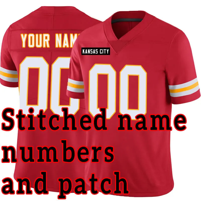 Customized Name NFL Football Jerseys: Seattle, Detroit, Buffalo, Dallas,Houston, Kansas City, Pittsburgh, Philadelphia, New York, Chicago