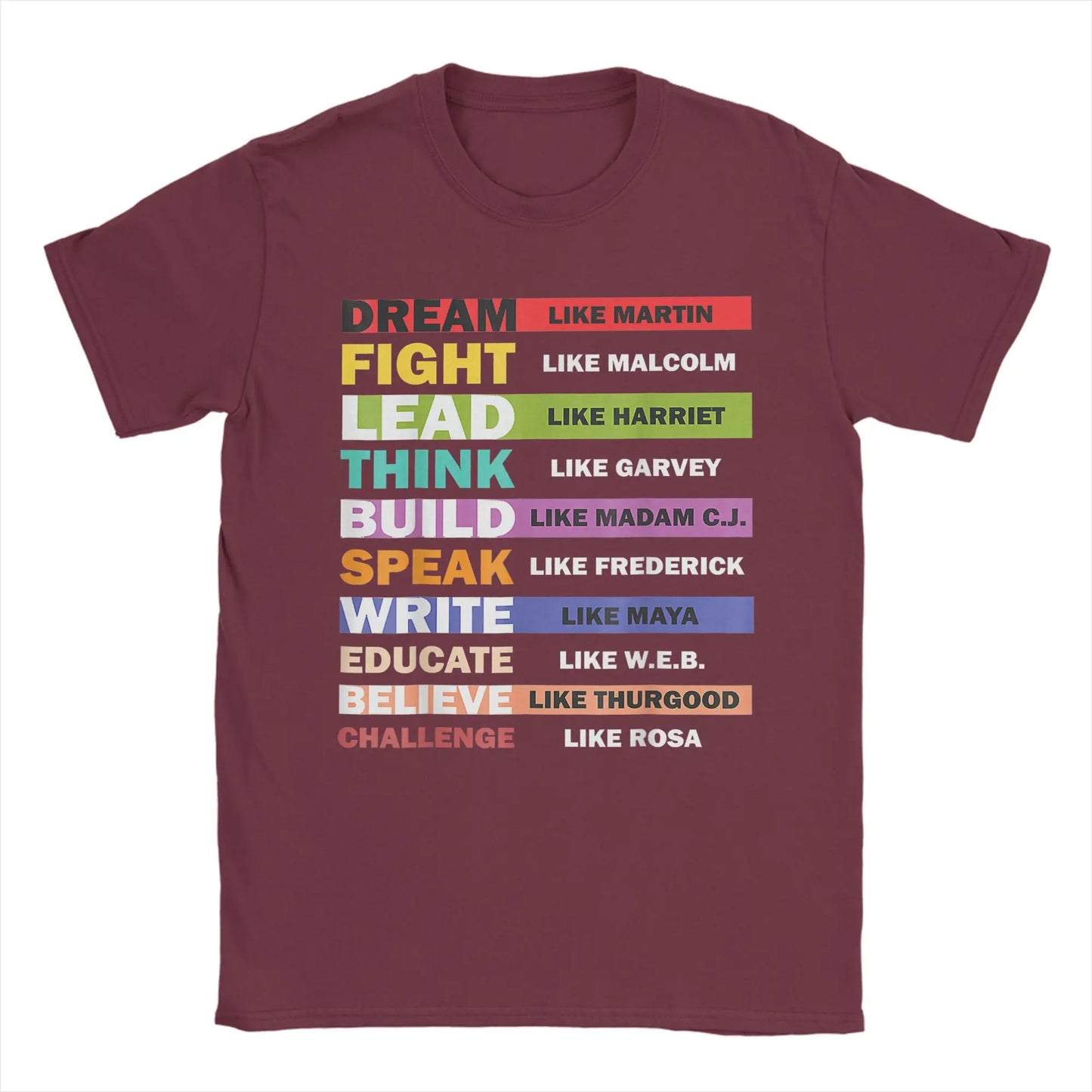 Men's Black Lives Matters Leaders Black History Month Cotton T-Shirt