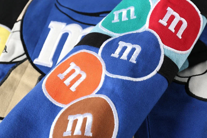 M&M's Embroidered Baseball Bomber Jacket