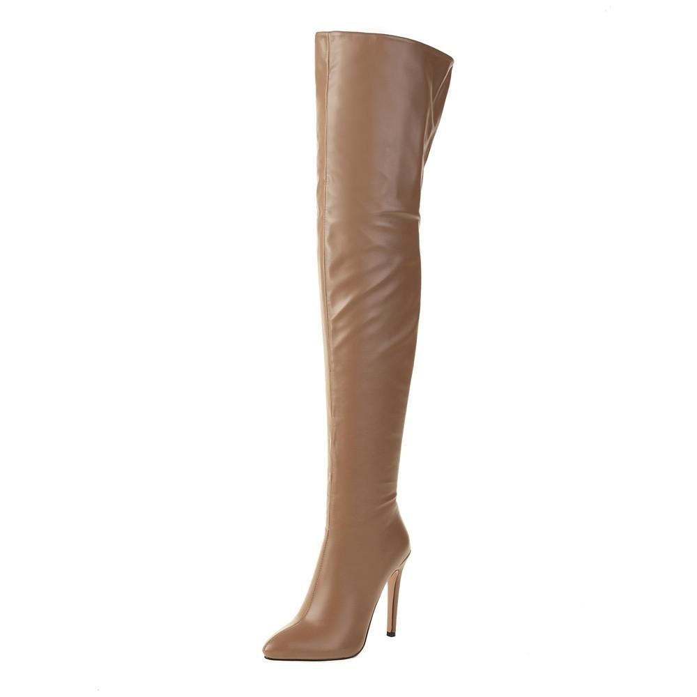 Candy Color Stiletto High Heel Over-The-Knee Boots