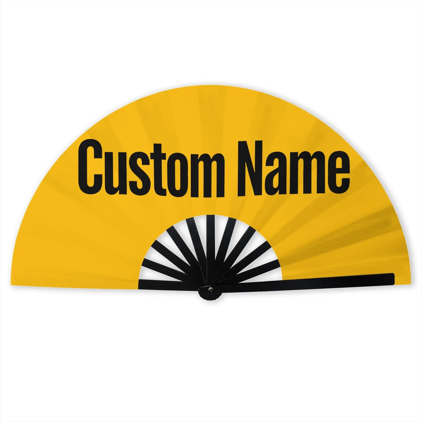 Customized Personalized Design Text Foldable Rodeo Fan