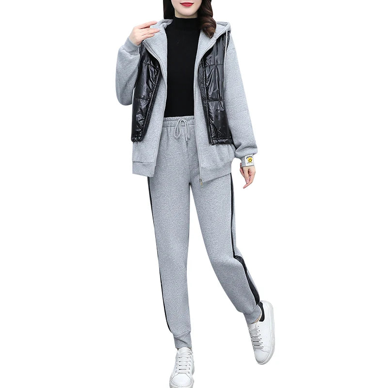 Hooded Colorblock Ladies Sweatsuit