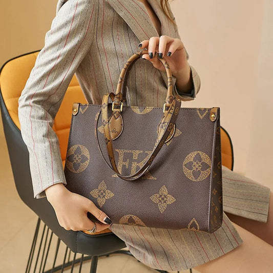 Luxury Designer LV Monogram Replica Large Capacity Ladies Tote Bag