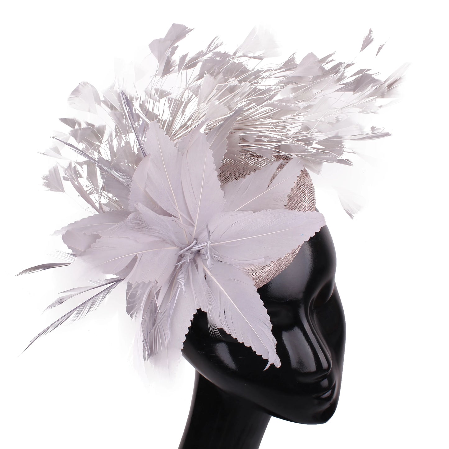 Floral Feather Detail Church/Wedding/Kentucky Derby Women's Fascinator Fedora Hat