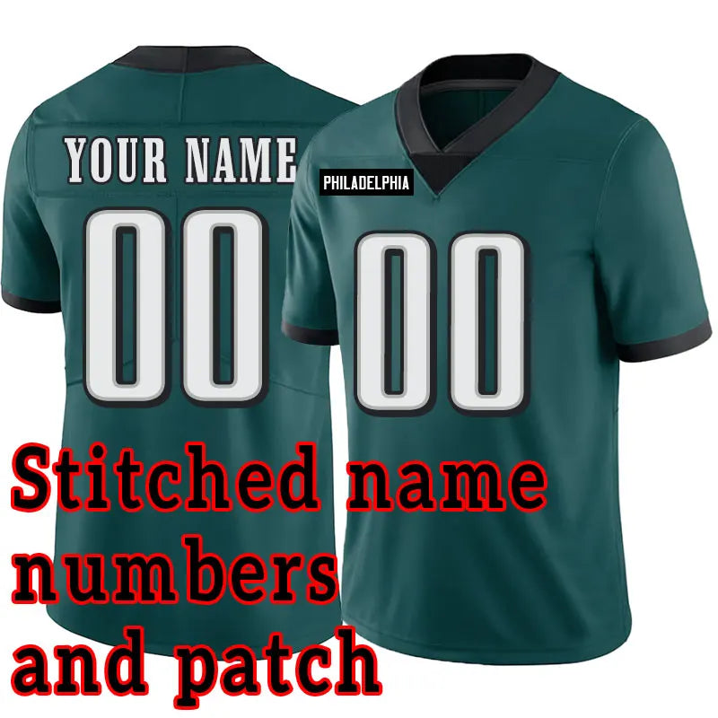 Customized Name NFL Football Jerseys: Seattle, Detroit, Buffalo, Dallas,Houston, Kansas City, Pittsburgh, Philadelphia, New York, Chicago