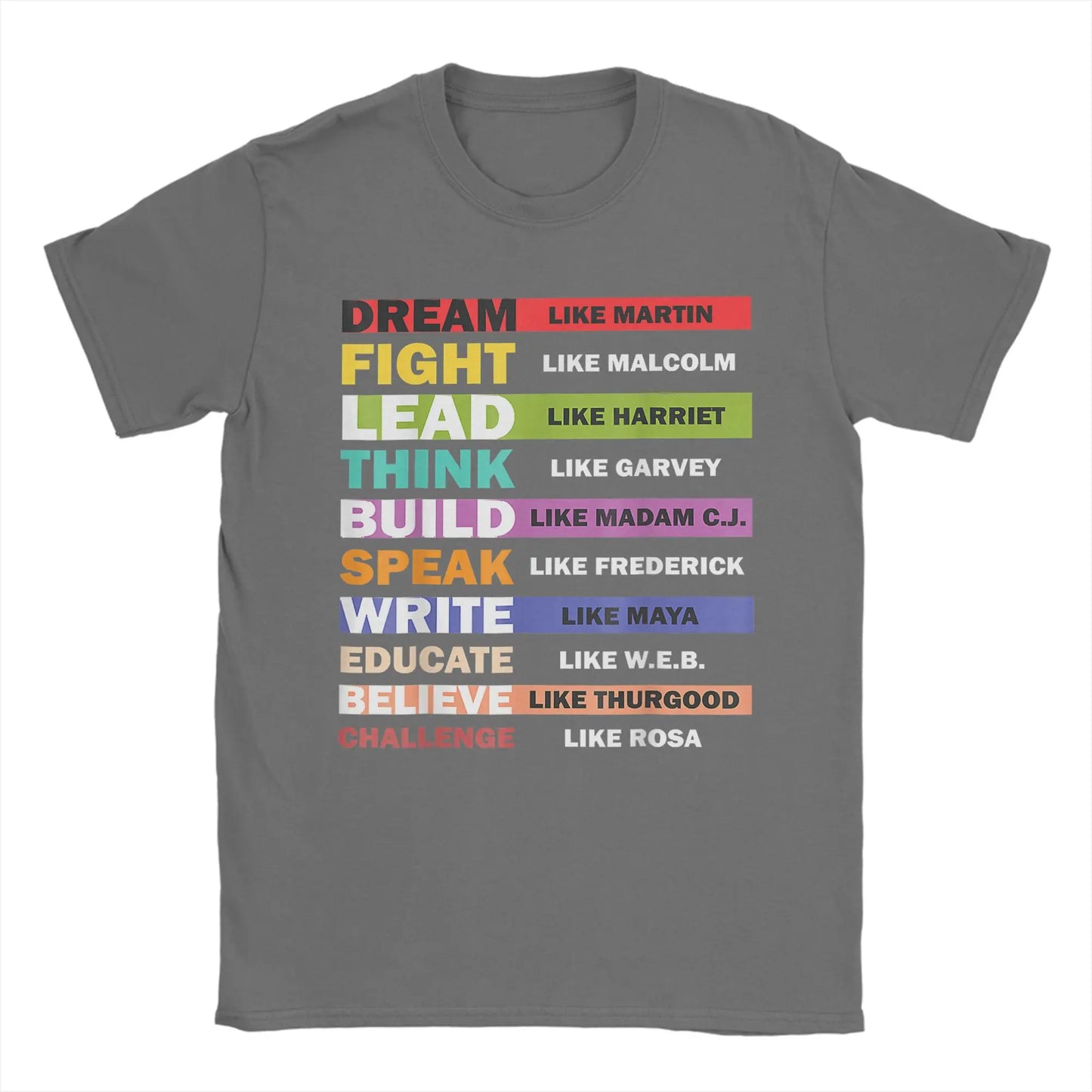 Men's Black Lives Matters Leaders Black History Month Cotton T-Shirt