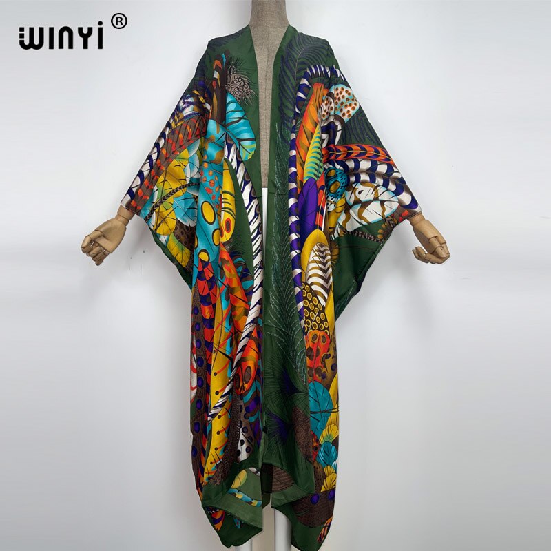 Silky Bohemian Maxi Cardigan Kimono