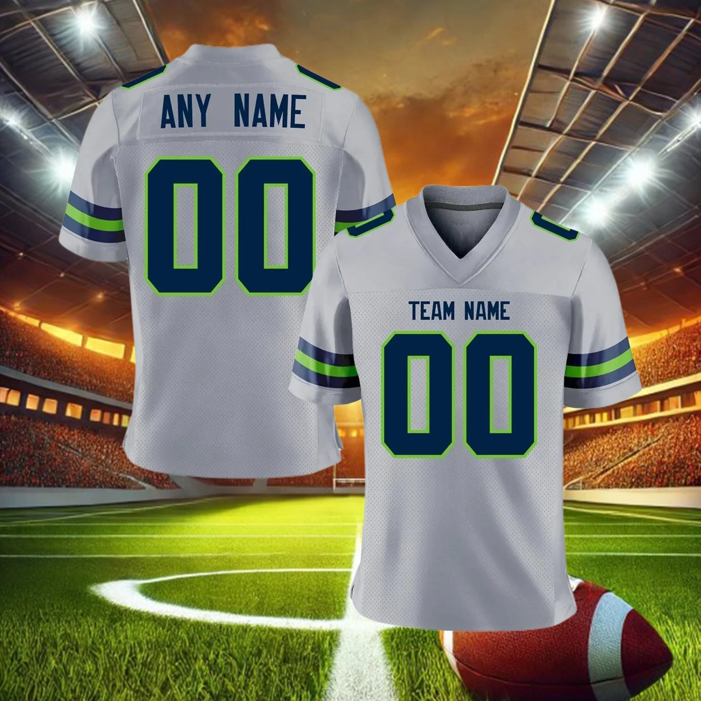 CUSTOMIZED  Personalized Seattle Seahawks Men's-Women's-Kids Quick Dry Football Jerseys