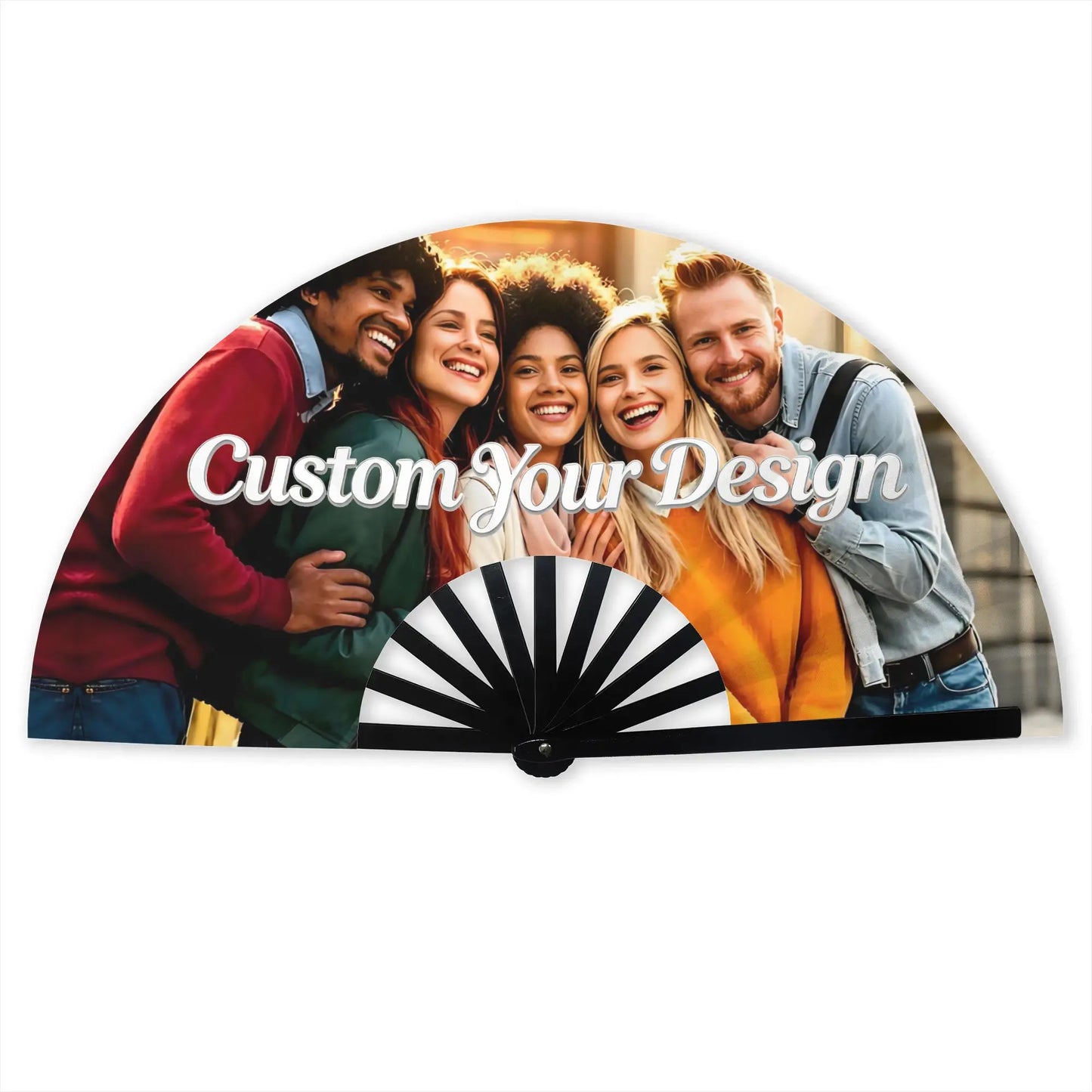 Customized Personalized Design Text Foldable Rodeo Fan