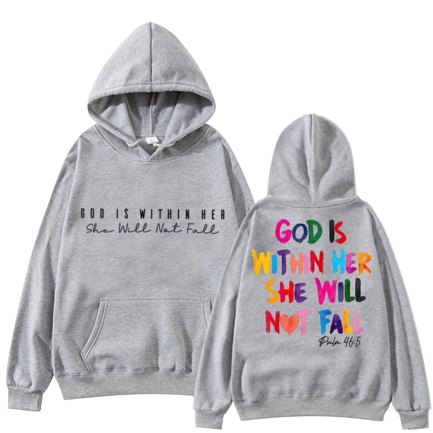 "God Is Within Her She Will Not Fail" Women's Pullover Hoodie Sweatshirt